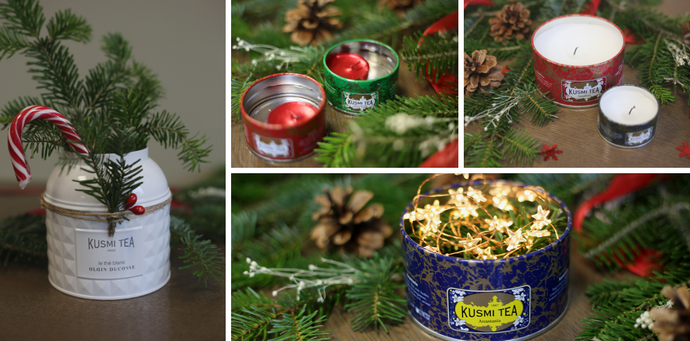 クリスマスDIY - クスミティーの空き缶を使って飾りつけを