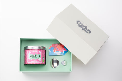 【グリーンローズ】クスミティーギフトセット　ステンレススプーン付