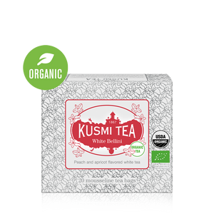クスミティー、ホワイトティー、白茶、、桃、ピーチ、アプリコット、オーガニック、ティーバッグ、kusmi tea, organic, white tea, tea bag